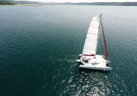 trimaran white main sail neel 45